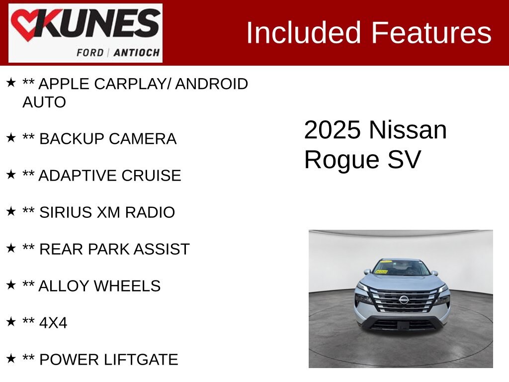 Certified 2025 Nissan Rogue SV SUV