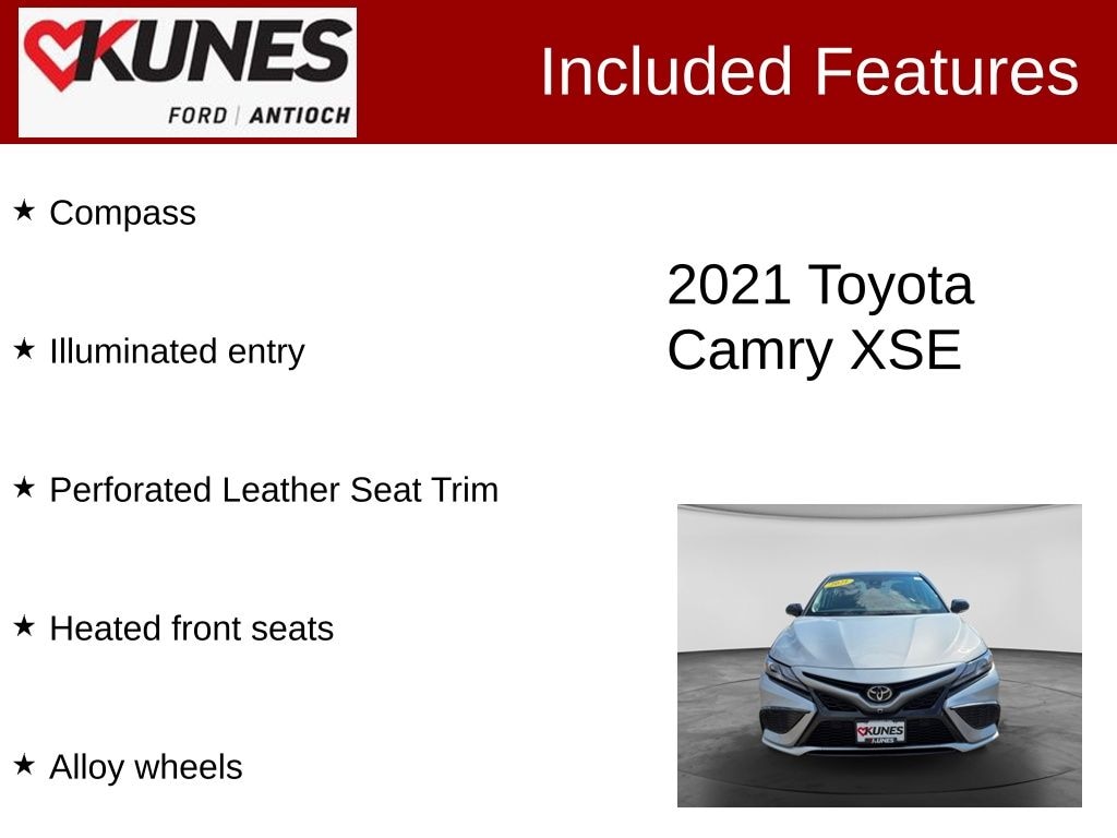 Certified 2021 Toyota Camry XSE V6 Sedan
