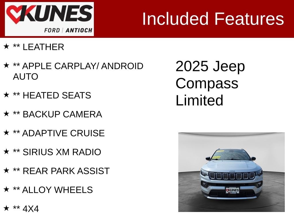 Certified 2025 Jeep Compass Limited SUV
