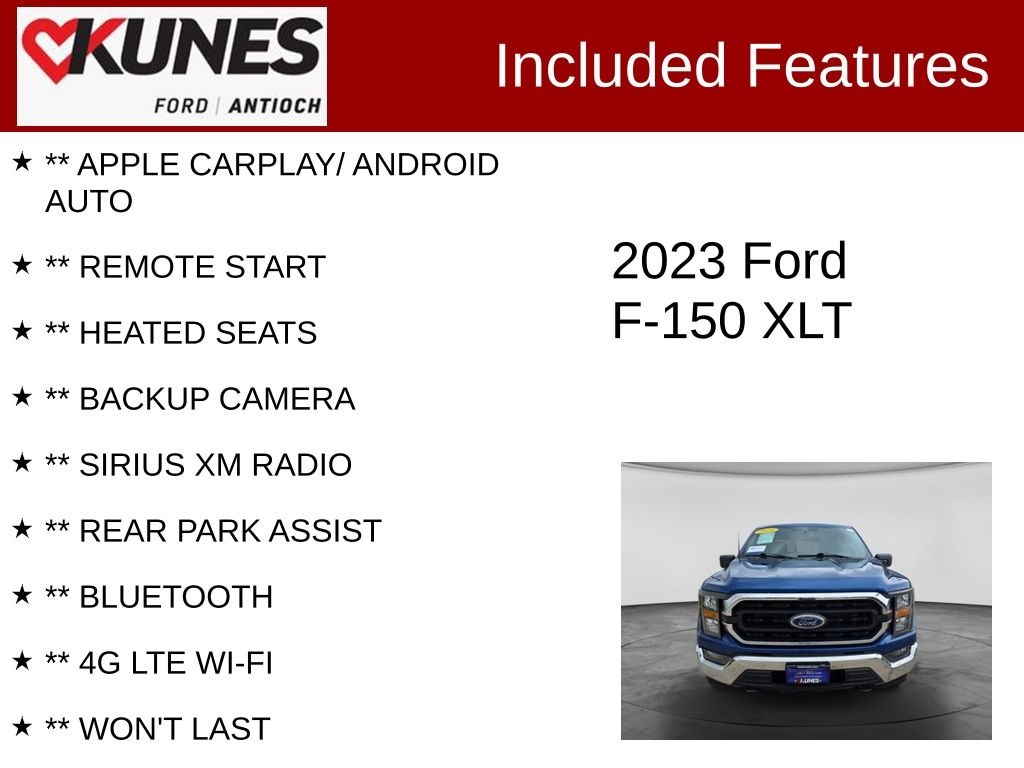 Certified 2023 Ford F-150 Truck SuperCrew Cab