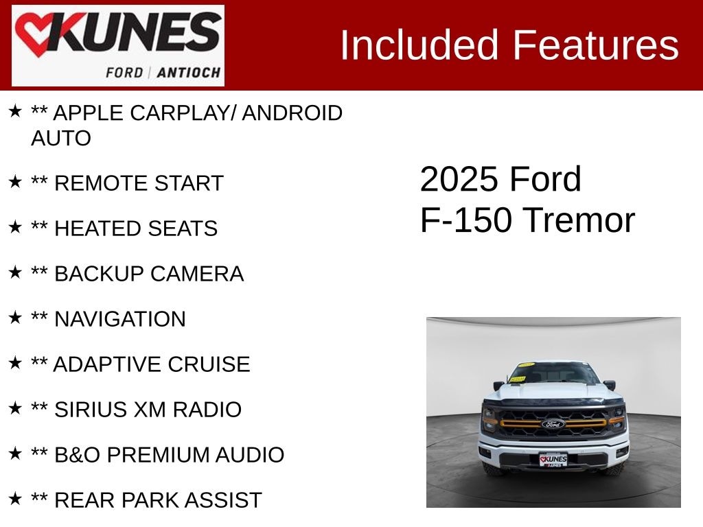 Certified 2025 Ford F-150 Tremor Truck SuperCrew Cab