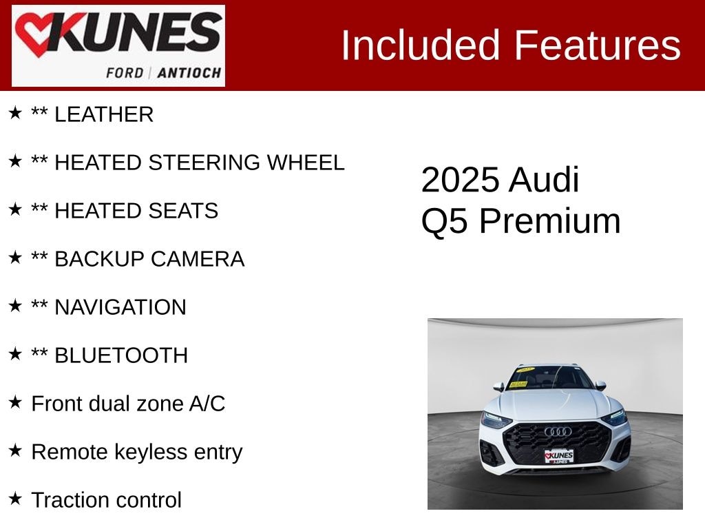 Certified 2025 Audi Q5 45 S line Premium SUV