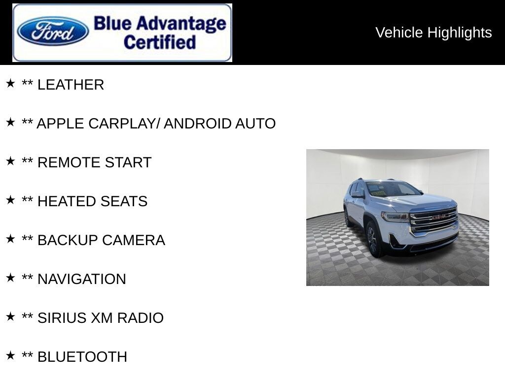 Certified 2023 GMC Acadia SLT SUV