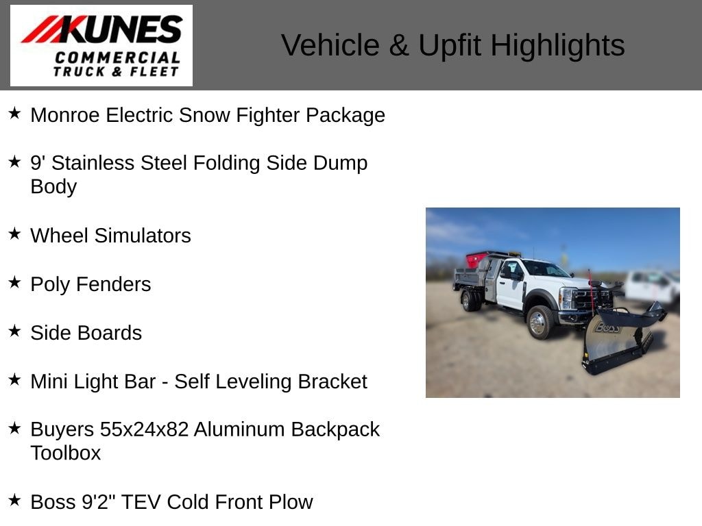 New 2026 Ford Chassis Cab XL Electric Snow Fighter TRUCK