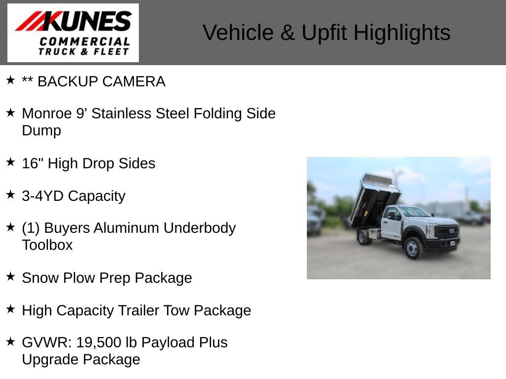 New 2024 Ford Chassis Cab XL Dump Truck TRUCK