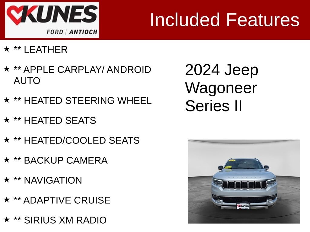 Certified 2024 Jeep Wagoneer Series II SUV