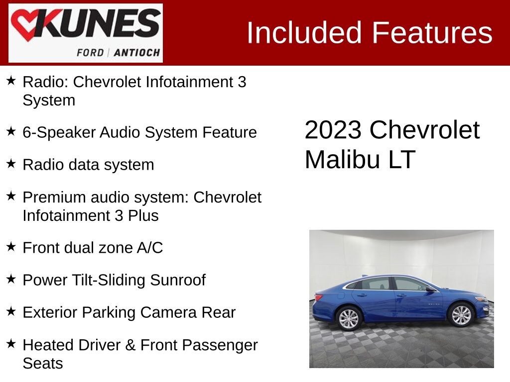 Certified 2023 Chevrolet Malibu 1LT Sedan