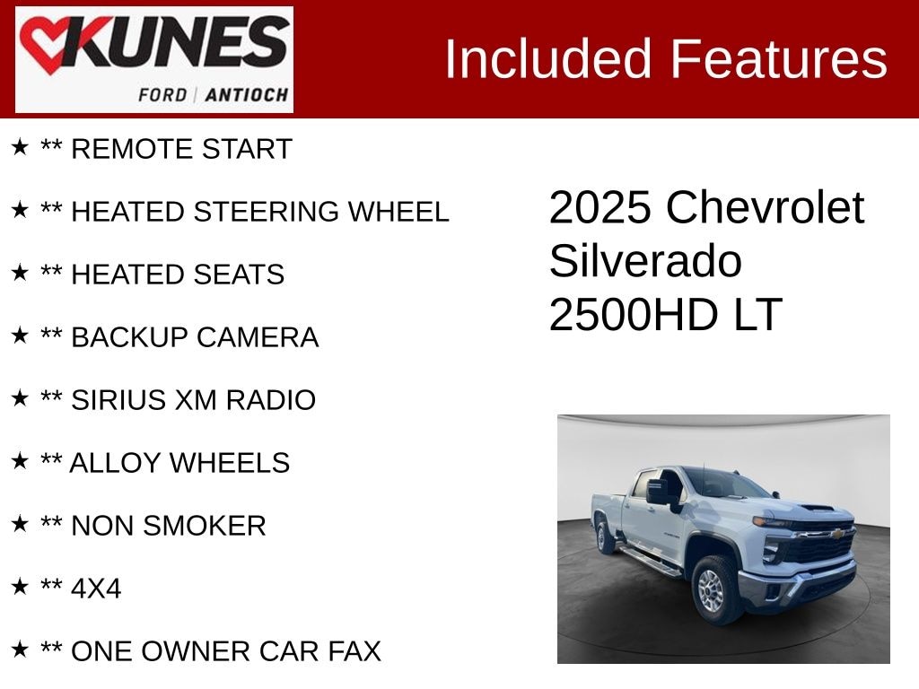 Certified 2025 Chevrolet Silverado 2500 HD LT Truck Crew Cab