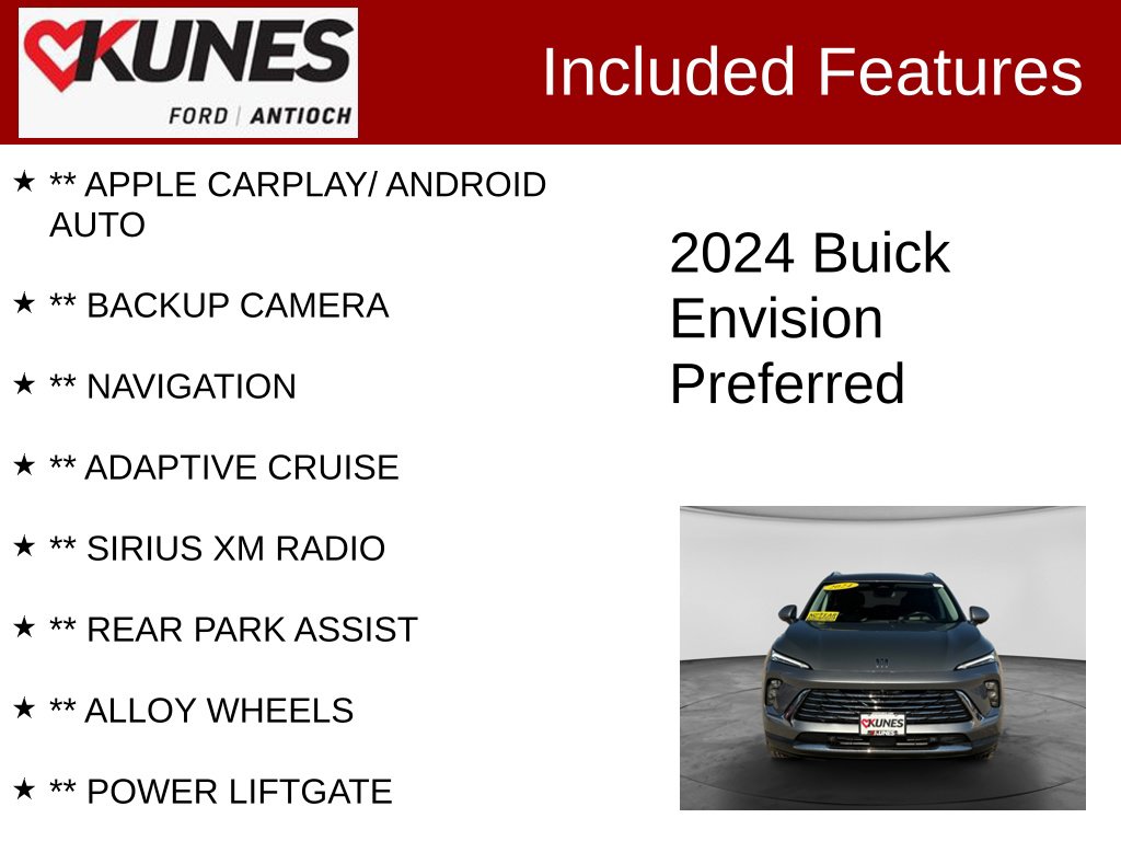 Certified 2024 Buick Envision Preferred SUV