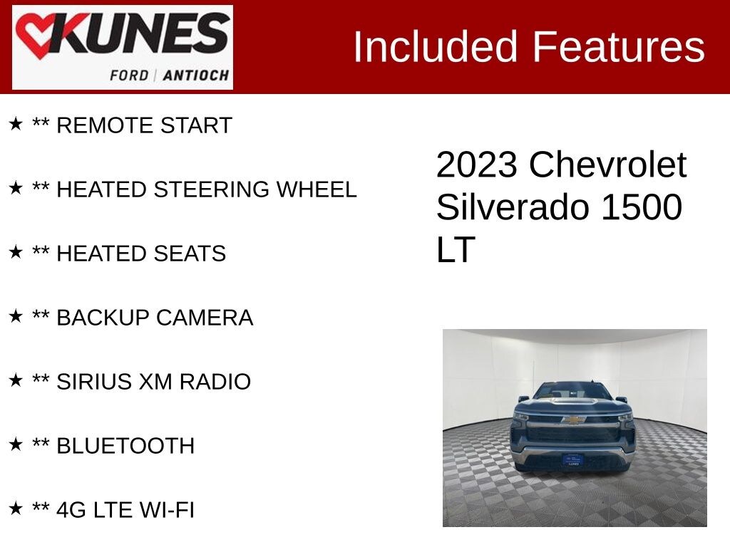 Certified 2023 Chevrolet Silverado 1500 LT w/1LT Truck Double Cab