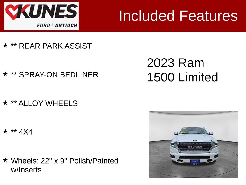 Certified 2023 Ram 1500 Limited Truck Crew Cab