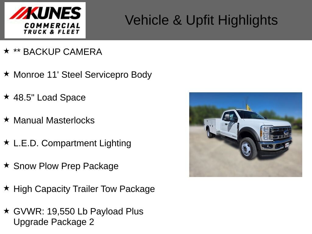 New 2026 Ford F-550 Chassis XL Service Utility Body Truck Super Cab