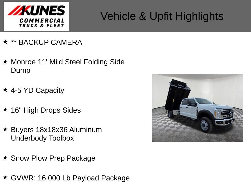 New 2026 Ford F-450 Chassis XL Dump Truck Truck Crew Cab
