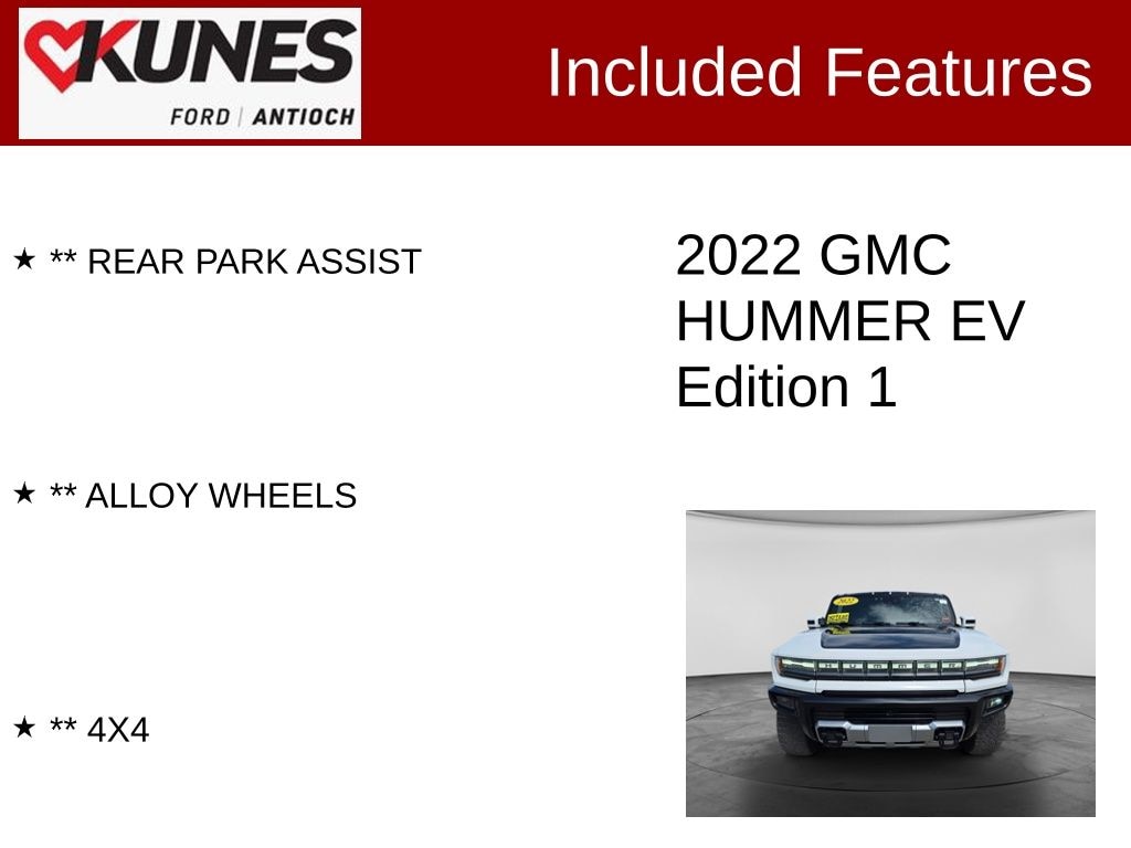 Used 2022 GMC HUMMER EV Edition 1 Truck Crew Cab