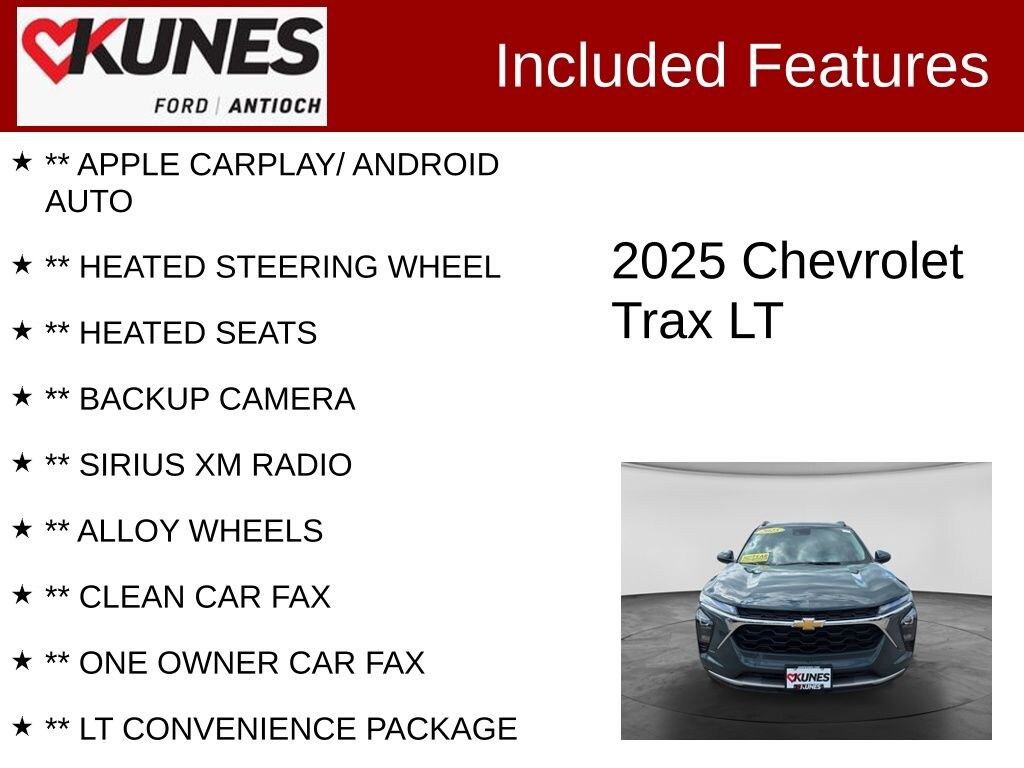 Certified 2025 Chevrolet Trax LT SUV