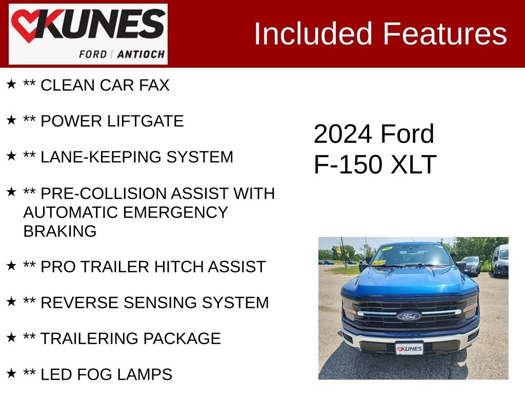 Certified 2024 Ford F-150 XLT Truck SuperCrew Cab