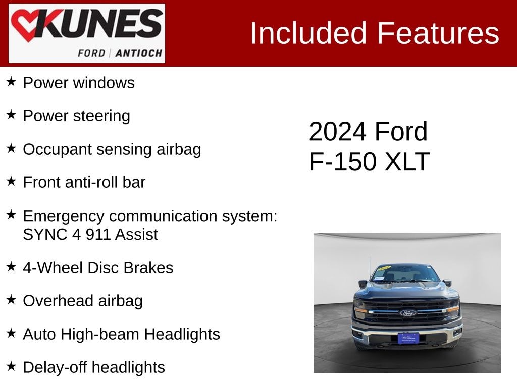Certified 2024 Ford F-150 XLT Truck SuperCrew Cab