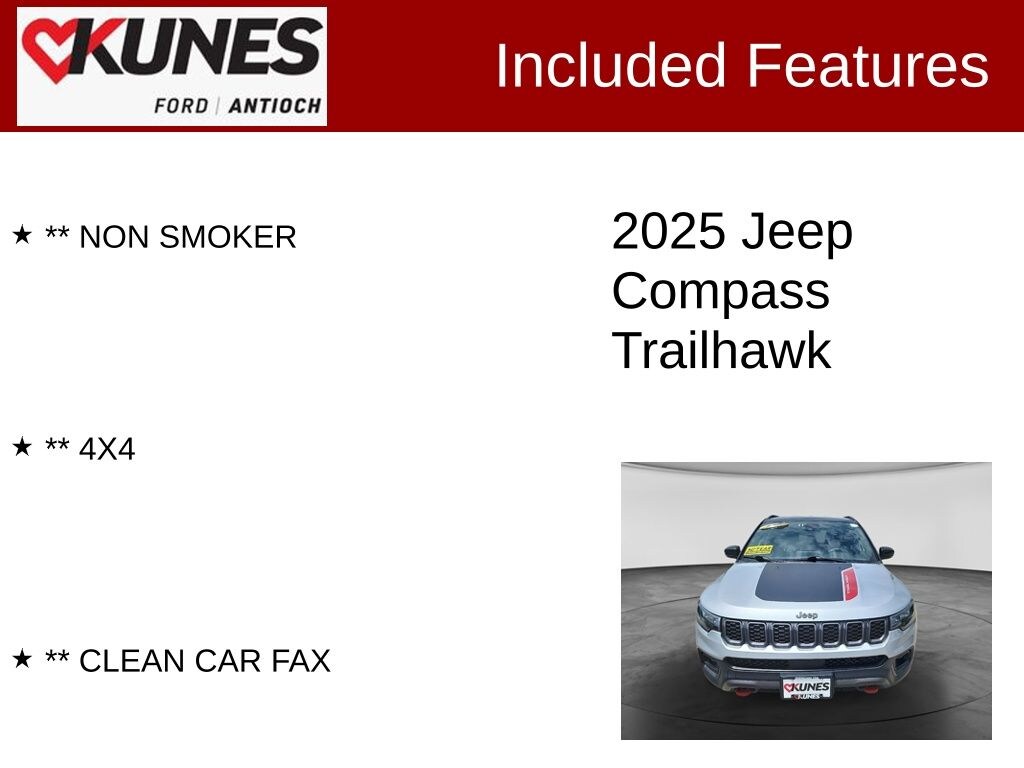 Certified 2025 Jeep Compass Trailhawk SUV