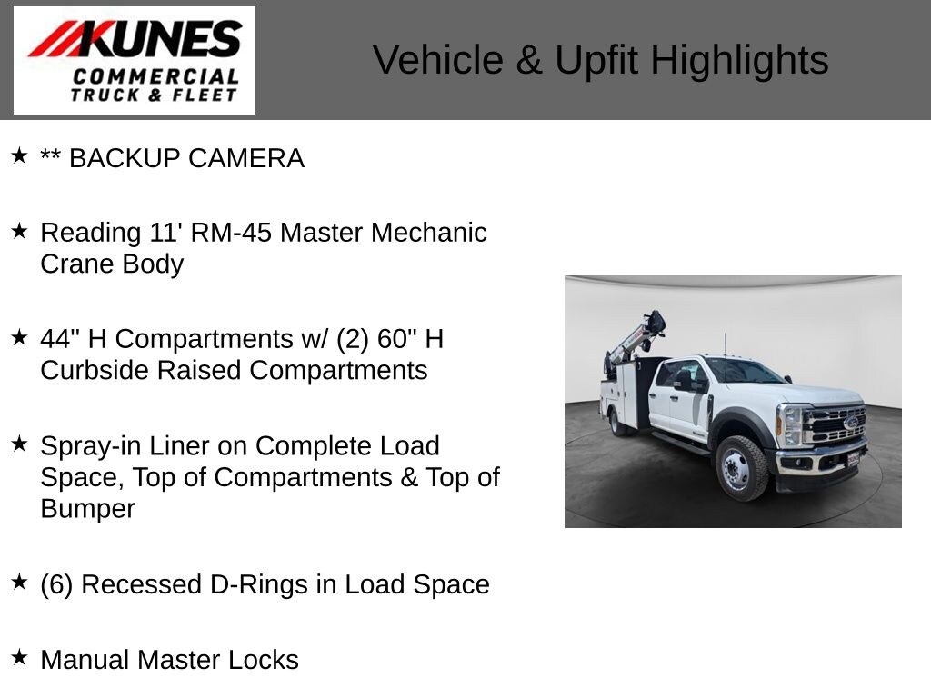 New 2026 Ford F-550 Chassis XL Crane Truck Truck Crew Cab