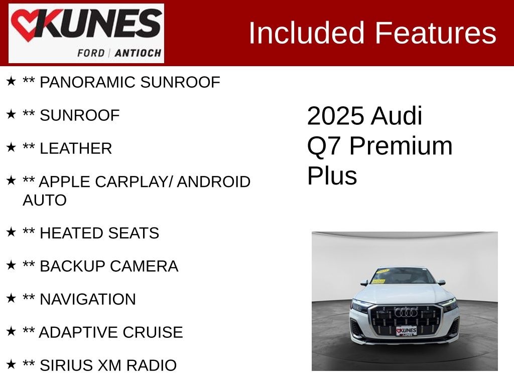 Certified 2025 Audi Q7 55 Premium SUV