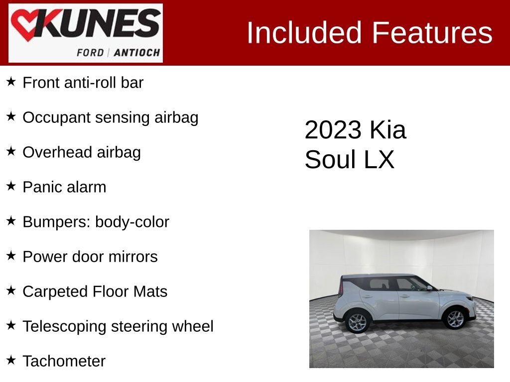 Certified 2023 Kia Soul LX Hatchback