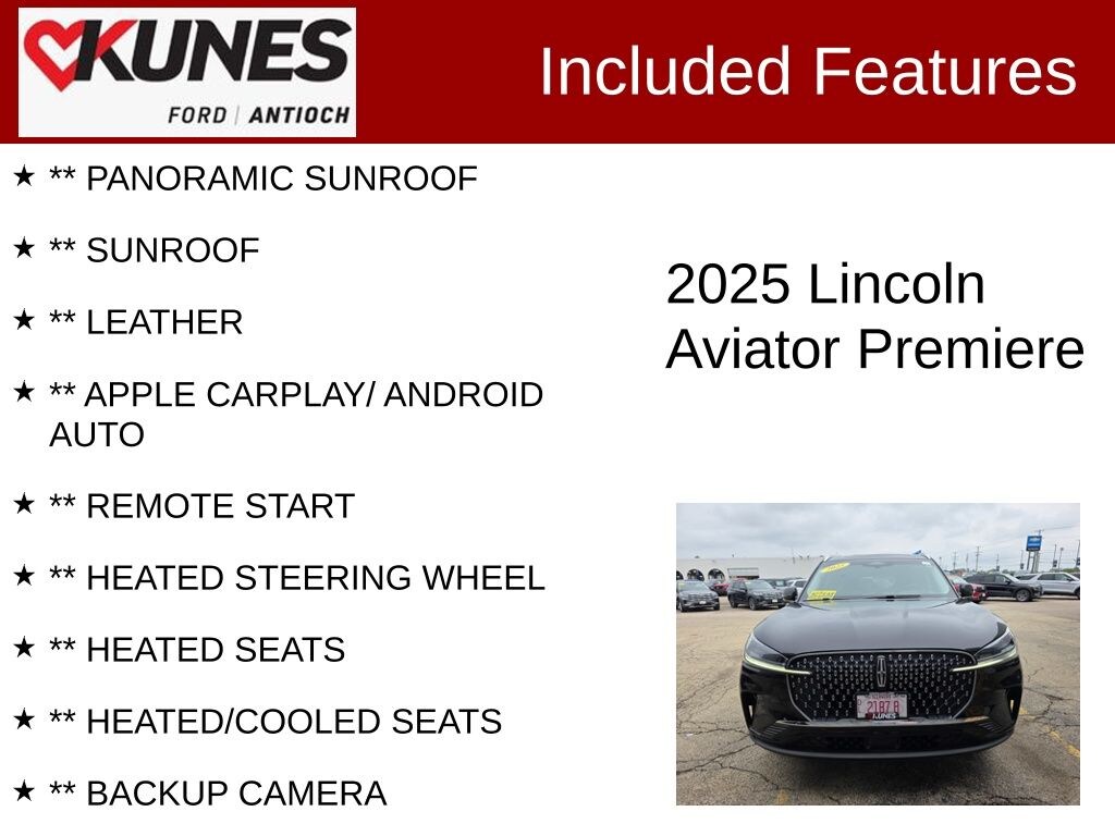 Used 2025 Lincoln Aviator Premiere SUV