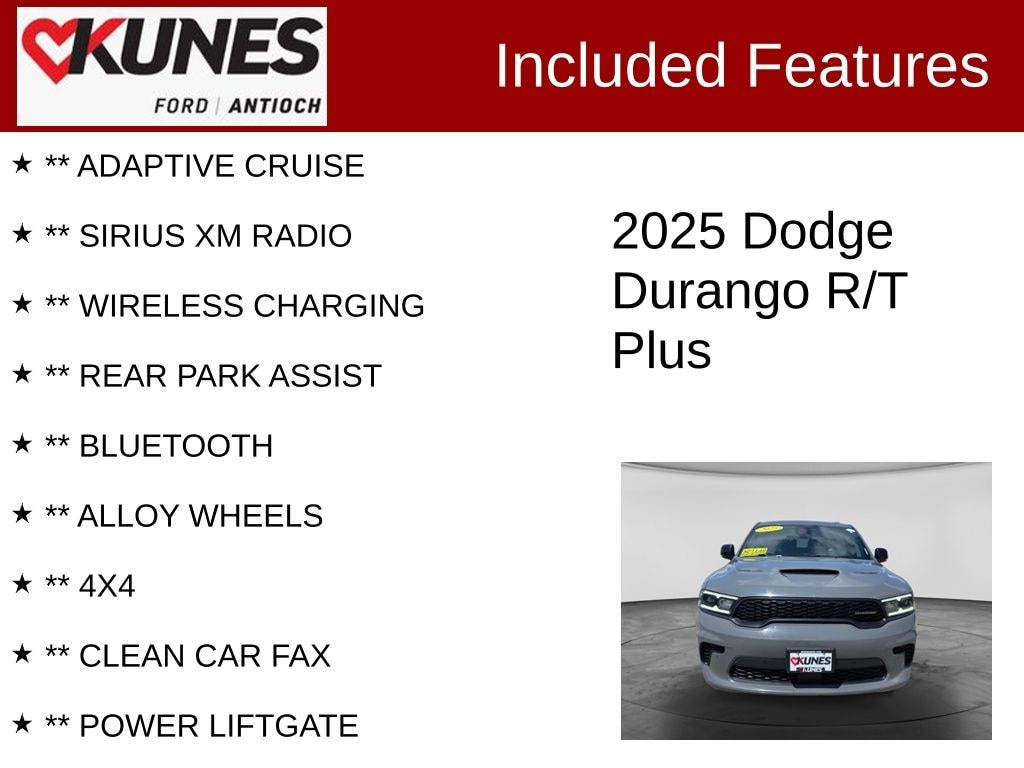 Certified 2025 Dodge Durango R/T SUV