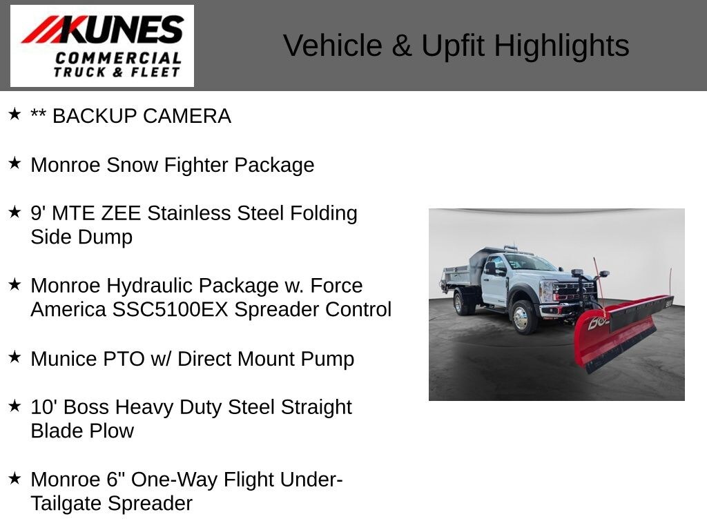 New 2026 Ford F-550 Chassis XL Snow Fighter Truck Regular Cab