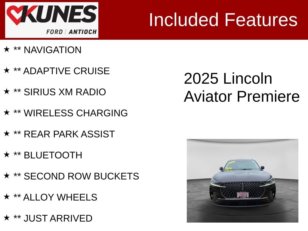 Certified 2025 Lincoln Aviator Premiere SUV