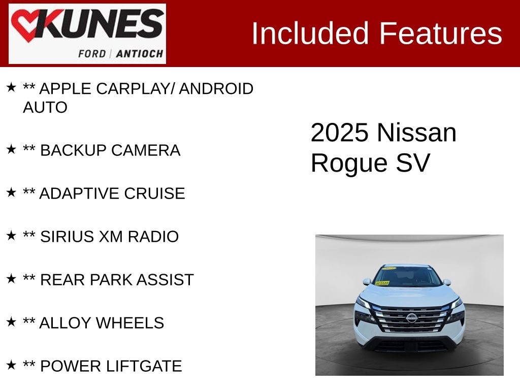 Certified 2025 Nissan Rogue SV SUV