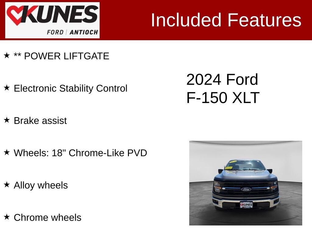 Certified 2024 Ford F-150 XLT Truck SuperCrew Cab