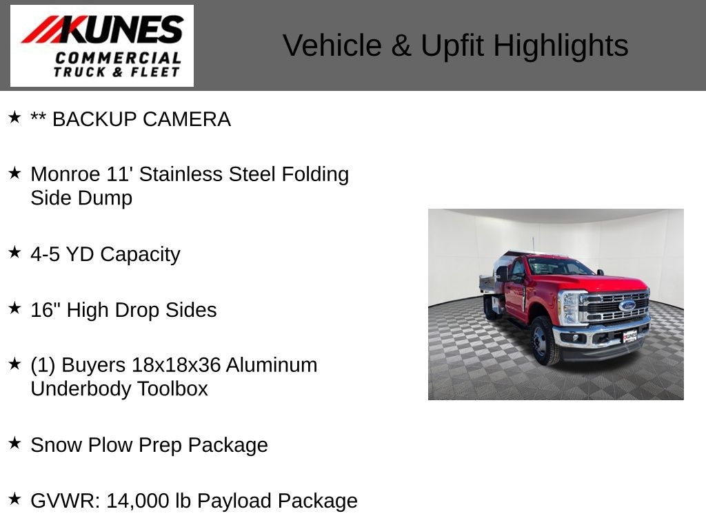 New 2025 Ford F-350 Chassis XL Dump Truck Truck Regular Cab