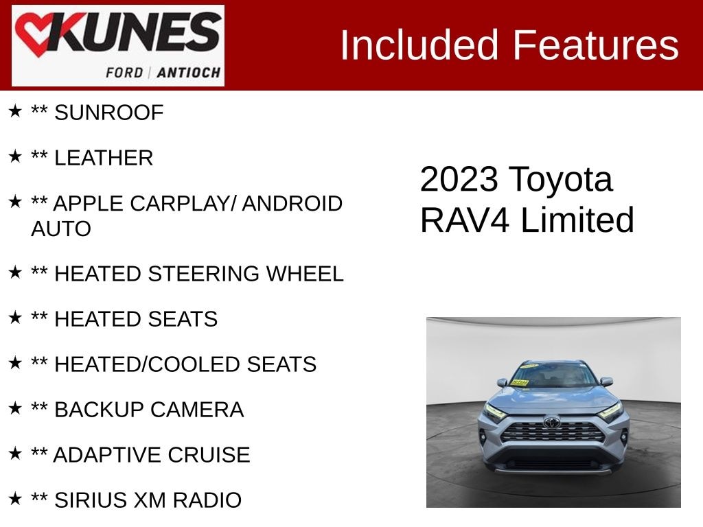 Certified 2023 Toyota RAV4 Limited SUV