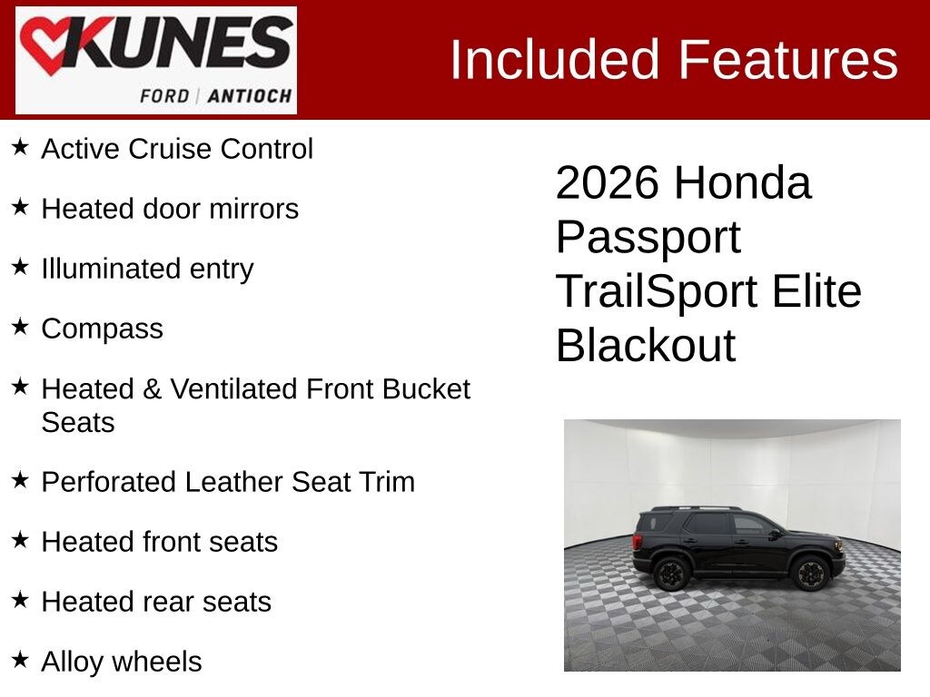 Certified 2026 Honda Passport TrailSport Elite SUV