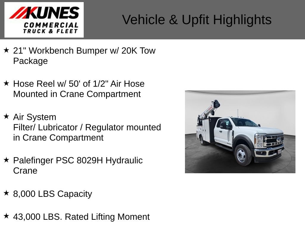 New 2026 Ford F-550 Chassis XL Crane Truck Truck Super Cab