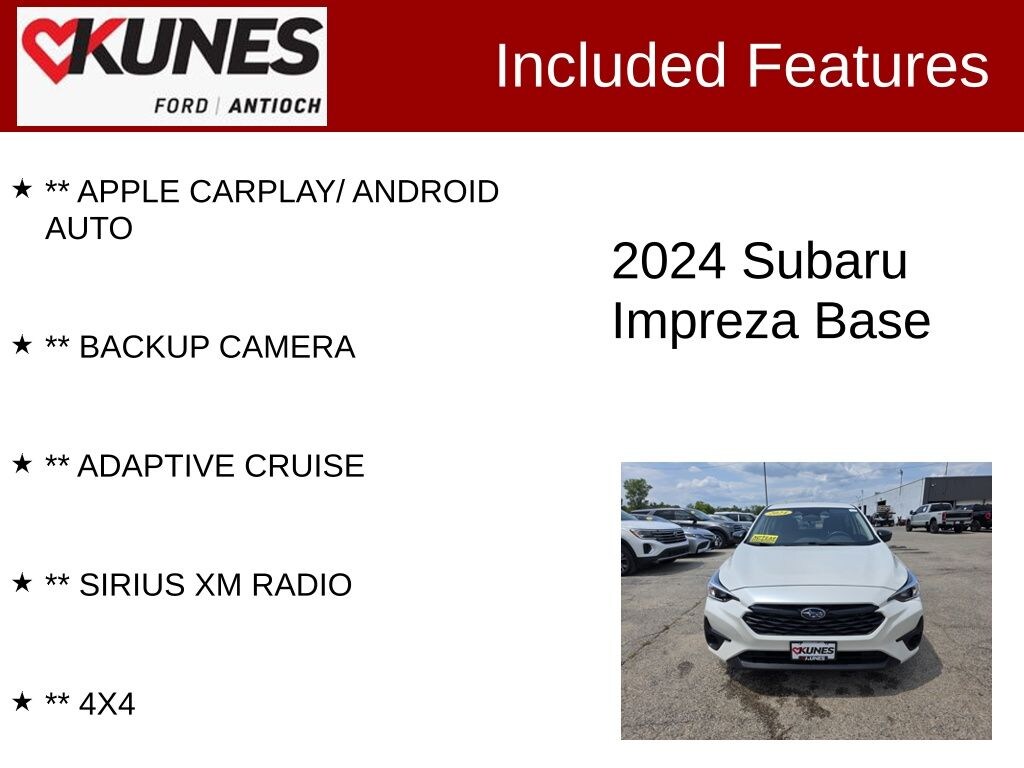 Used 2024 Subaru Impreza Base 5-Door