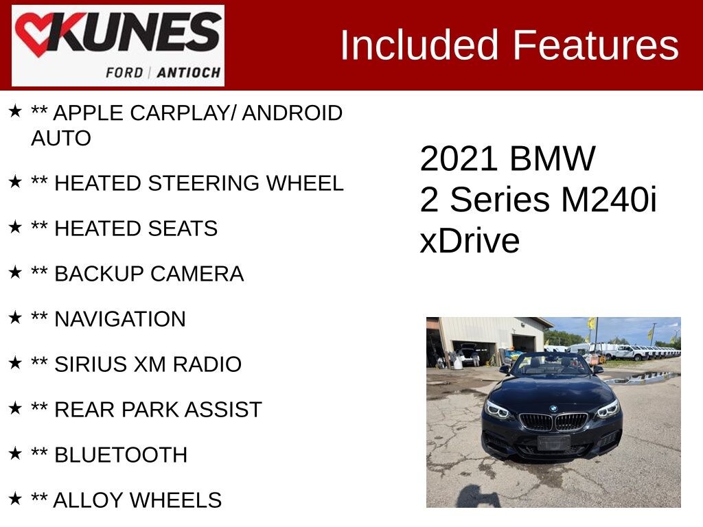 Certified 2021 BMW M240i xDrive Convertible