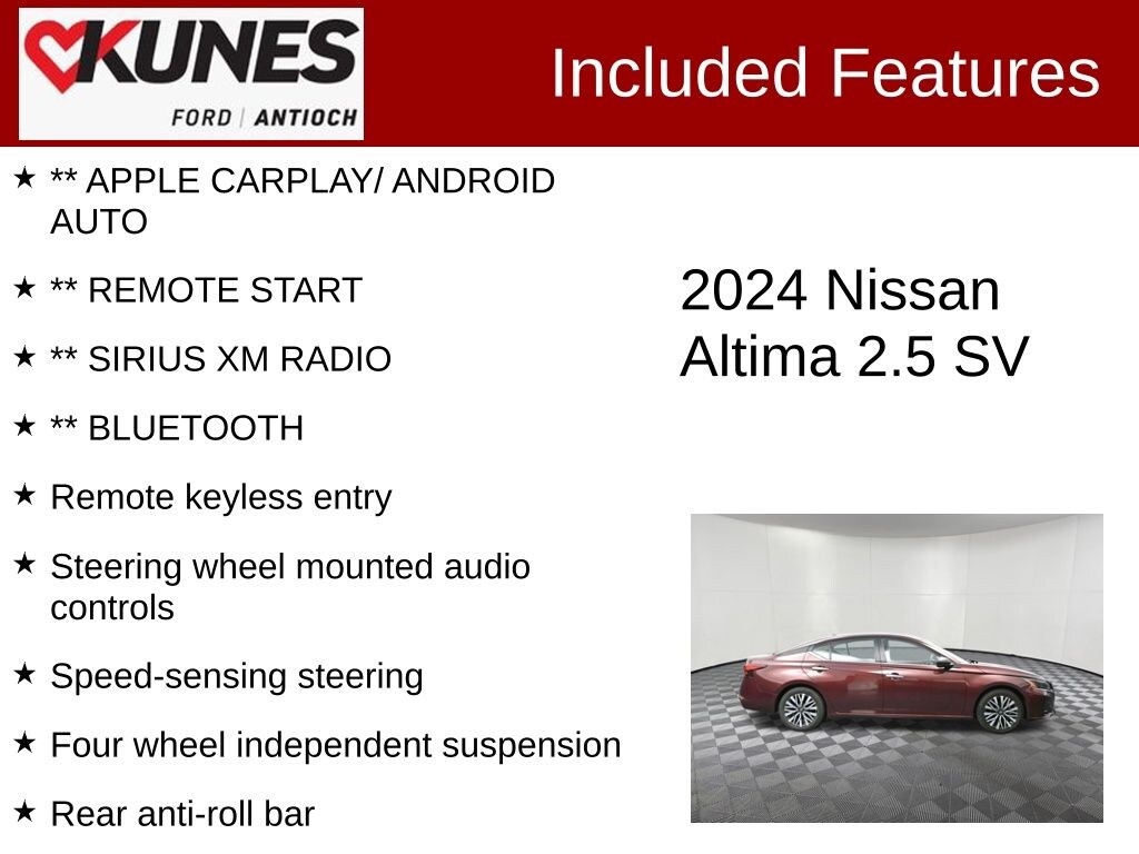 Used 2024 Nissan Altima 2.5 SV Sedan