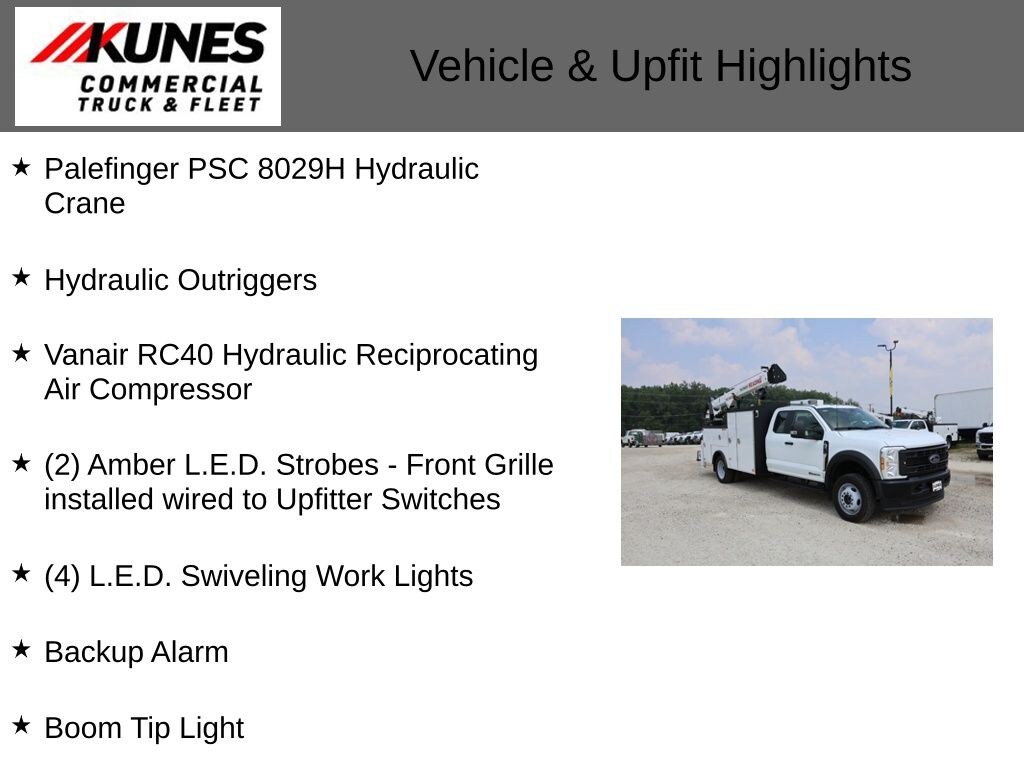 New 2024 Ford F-550 Chassis XL Crane Truck Truck Extended Cab