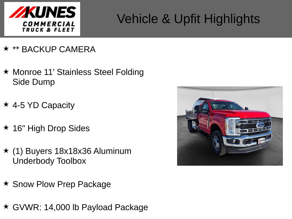 New 2025 Ford Chassis Cab XL Dump Truck TRUCK