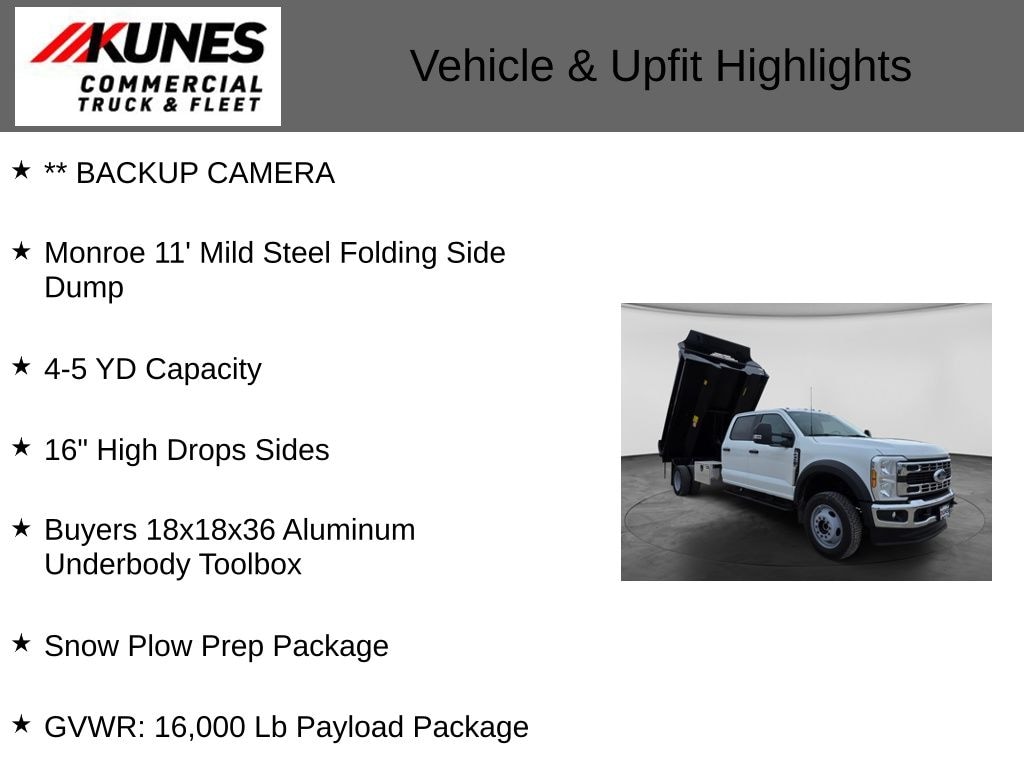 New 2026 Ford F-450 Chassis XL Dump Truck Truck Crew Cab