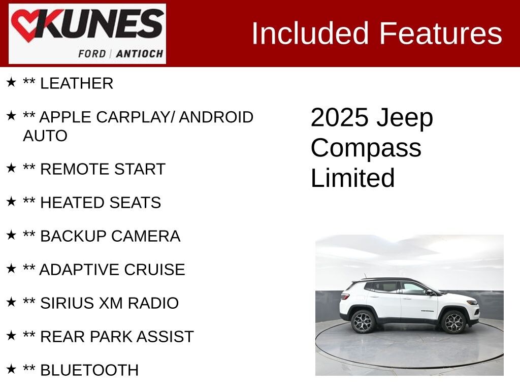 Used 2025 Jeep Compass Limited SUV