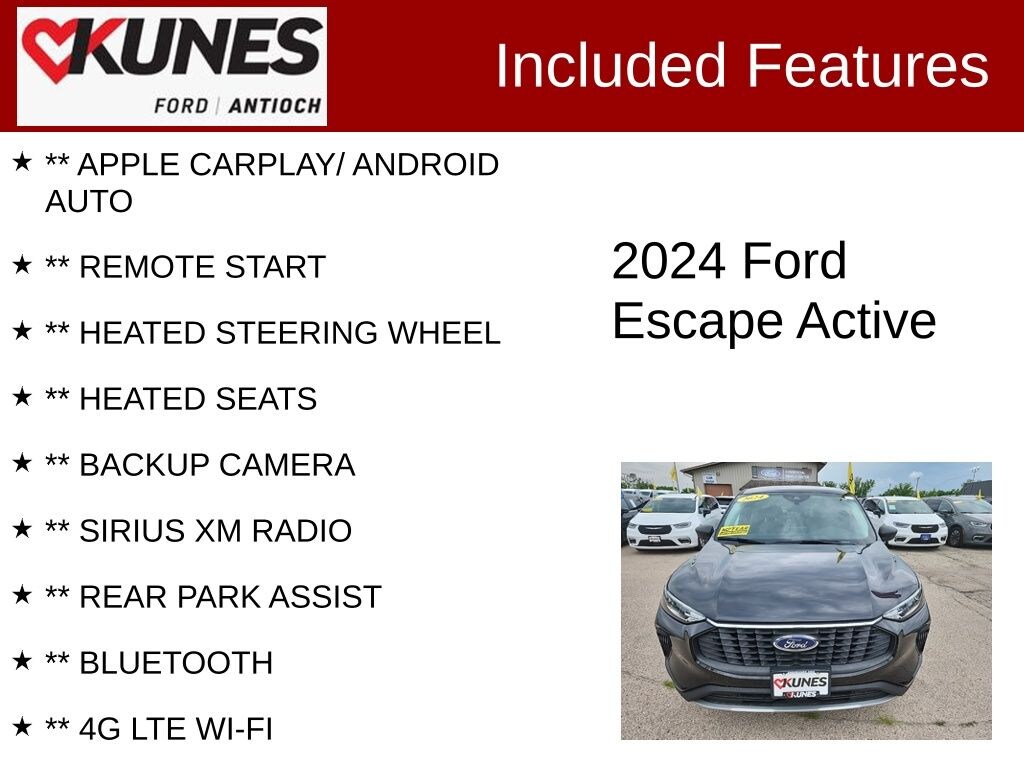 Certified 2024 Ford Escape Active SUV