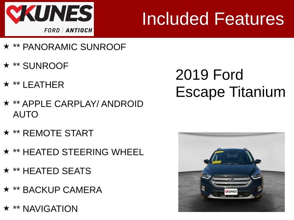 Used 2019 Ford Escape Titanium SUV