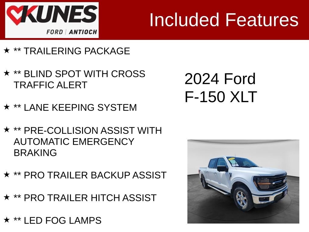Certified 2024 Ford F-150 XLT Truck SuperCrew Cab