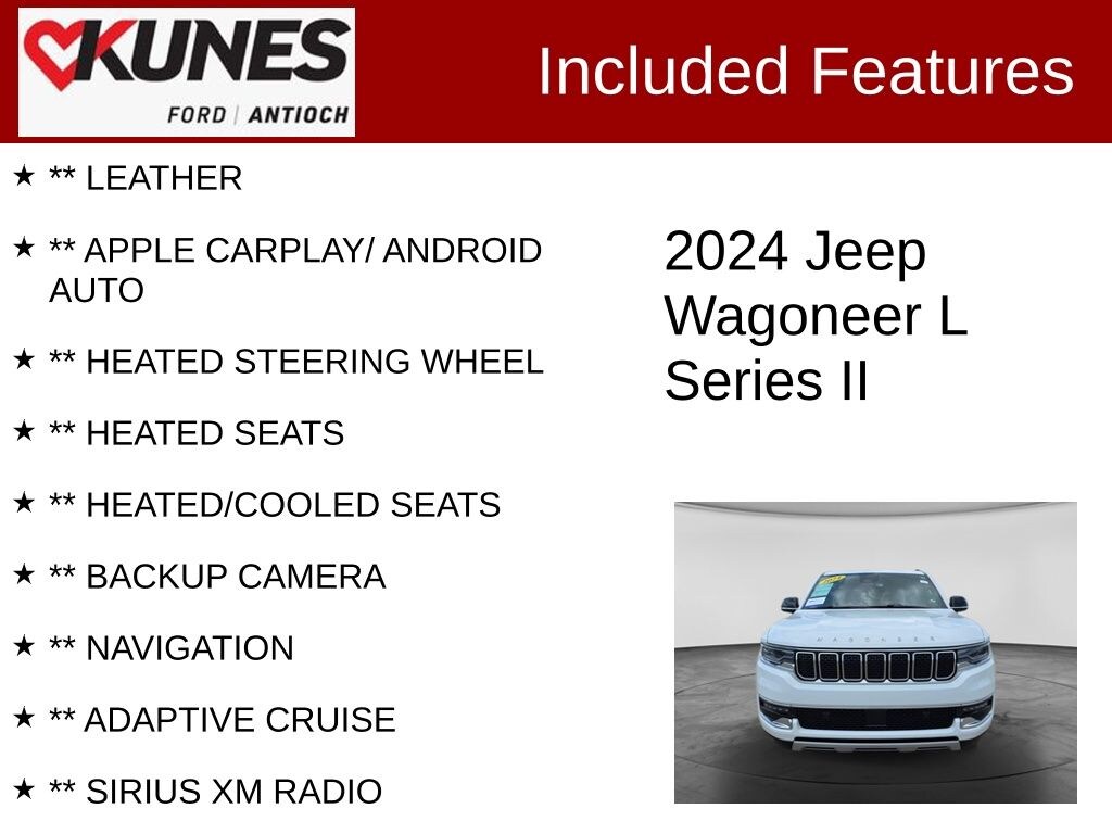 Certified 2024 Jeep Wagoneer L Series II SUV