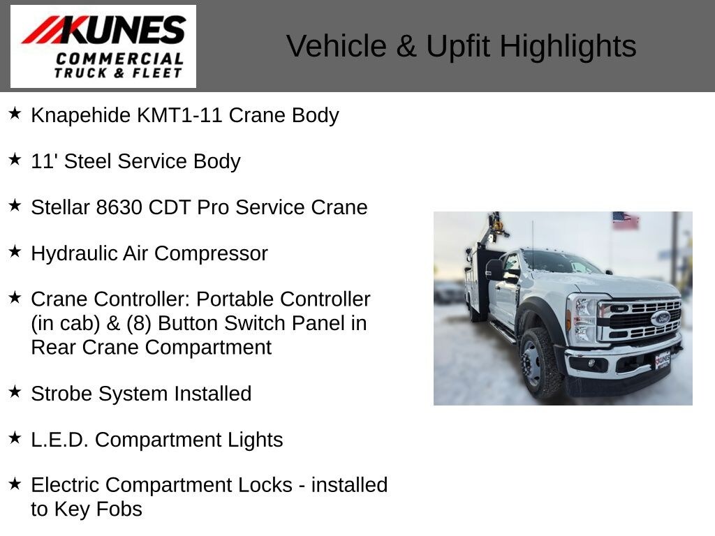 New 2026 Ford F-550 Chassis XL Crane Truck Truck Super Cab