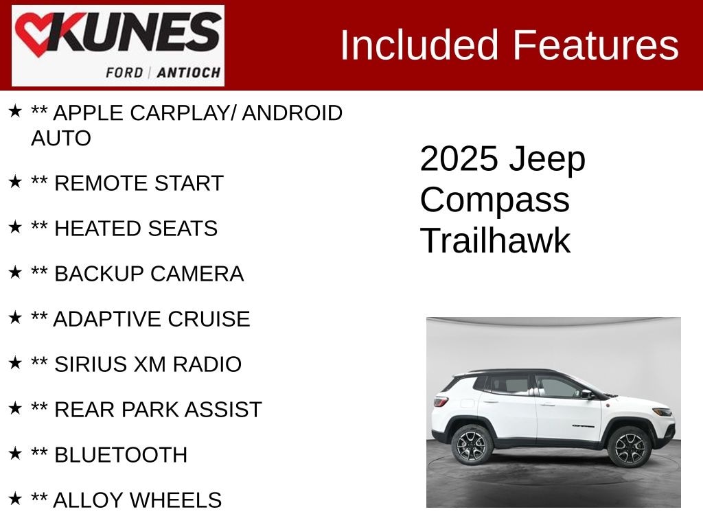 Certified 2025 Jeep Compass Trailhawk SUV