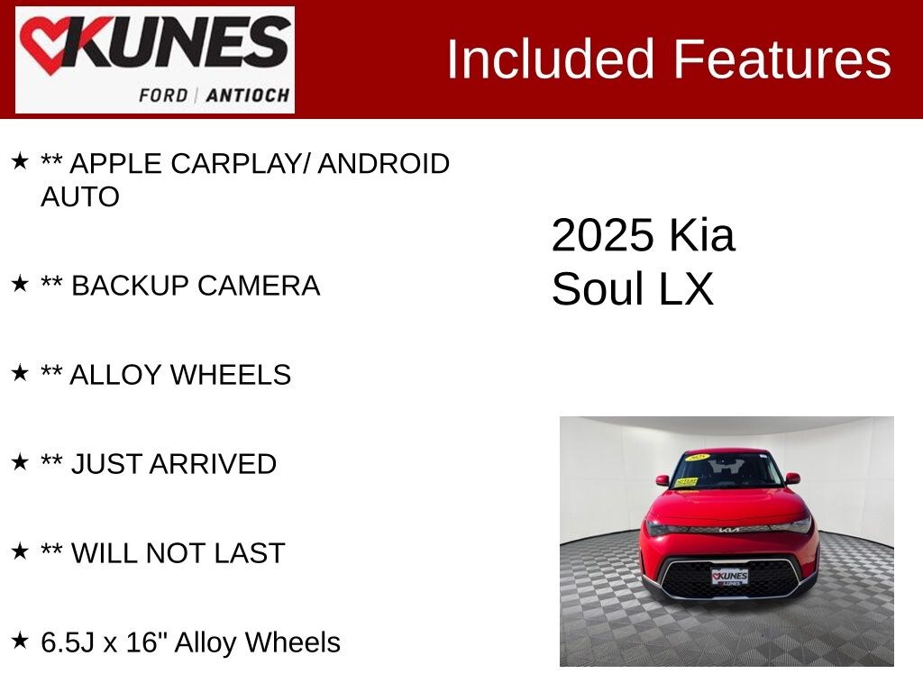 Used 2025 Kia Soul LX Hatchback