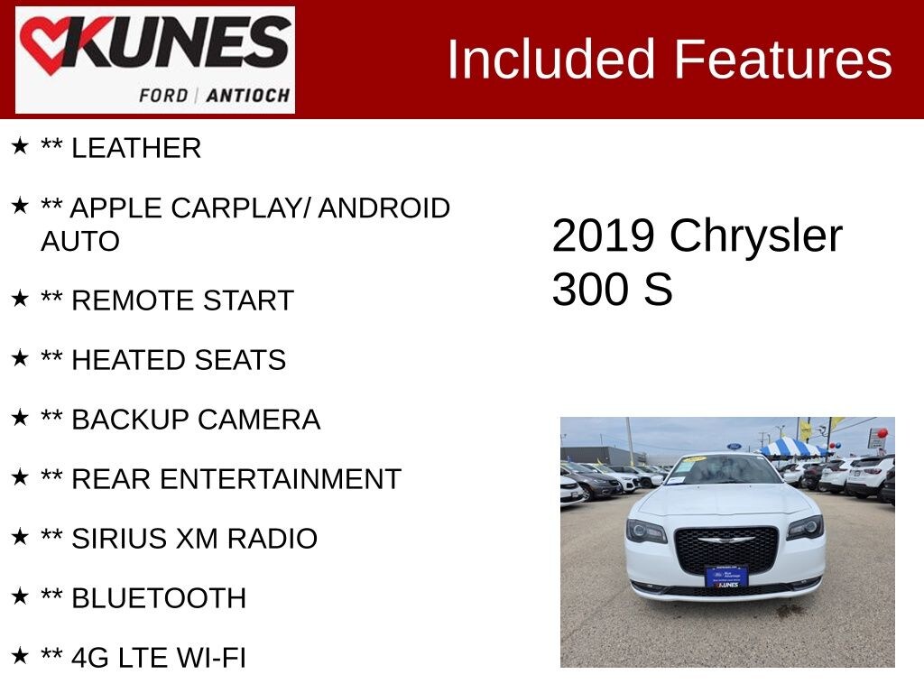 Used 2019 Chrysler 300 S Sedan